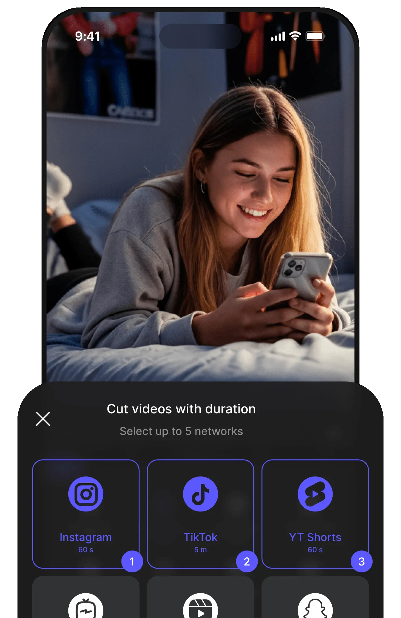 Choosing the networks to cut a video for
